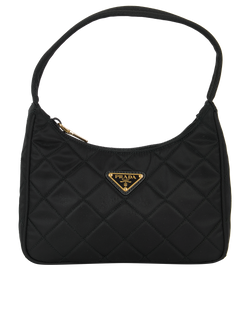Re-Edition 2000 Quilted Hobo, Nylon, Black, 1NEOS1-197B, R,3*